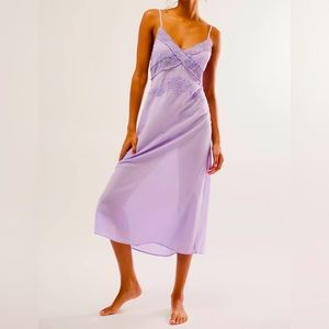 NWOT lilac Anthropologie intimately slip dress/ lingerie